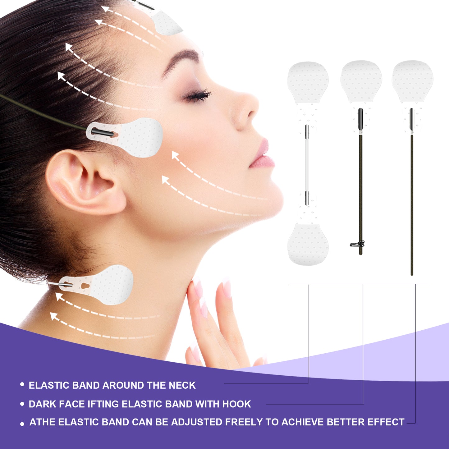 EELHOE Invisible Face Lifting Patch Tighten facial skin and contract chin muscles V Face Lifting and Shaping Patch