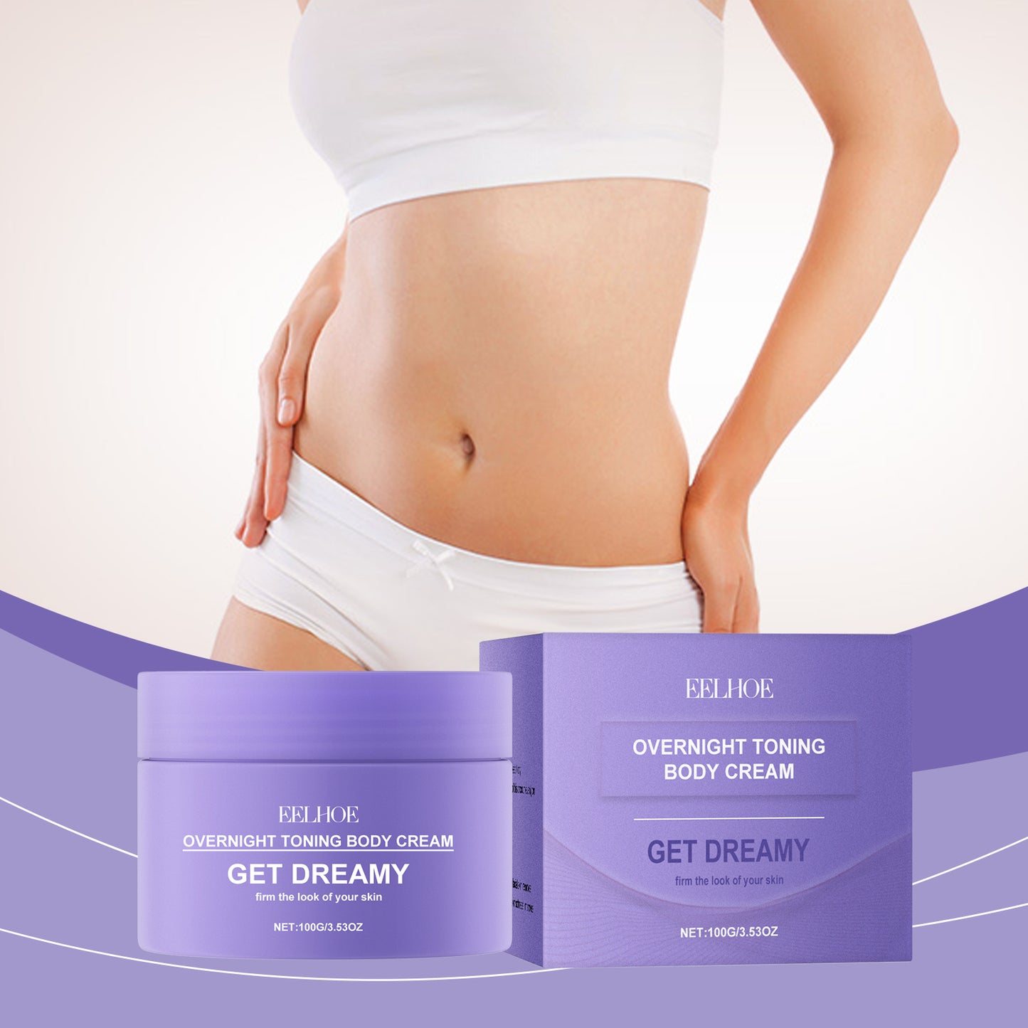 EELHOE Body Care Cream Firming and Moisturizing Skin Body Line Elasticity Daily Massage Care Cream