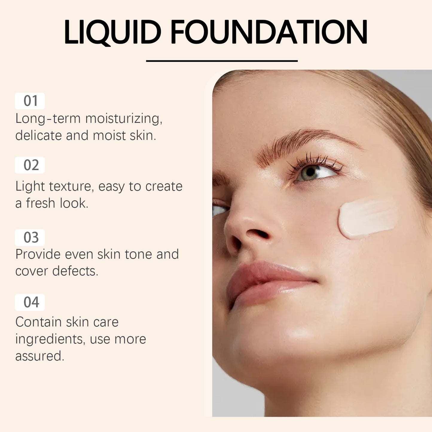 Hoygi Temperature Changing Concealer Foundation Moisturizing, refreshing, lightweight, non-cakey concealer, hydrating, long-lasting foundation