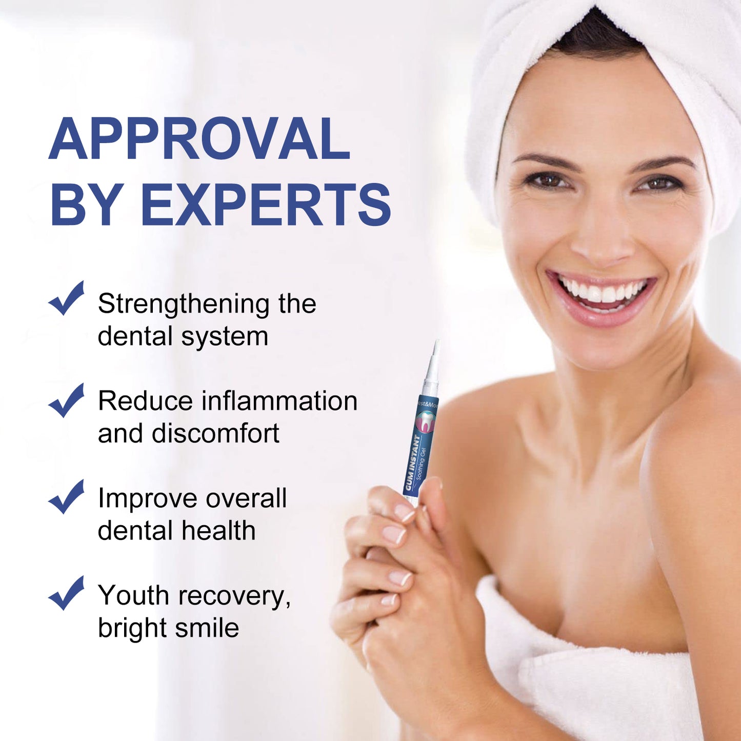 WestMonth Gum Care Gel Relieve gum swelling and pain, clean plaque stains, whiten teeth gel