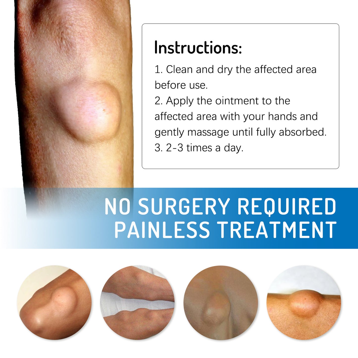 South Moon Body Care Balm Mild ingredients for daily massage care, refreshing and non-sticky on leg skin