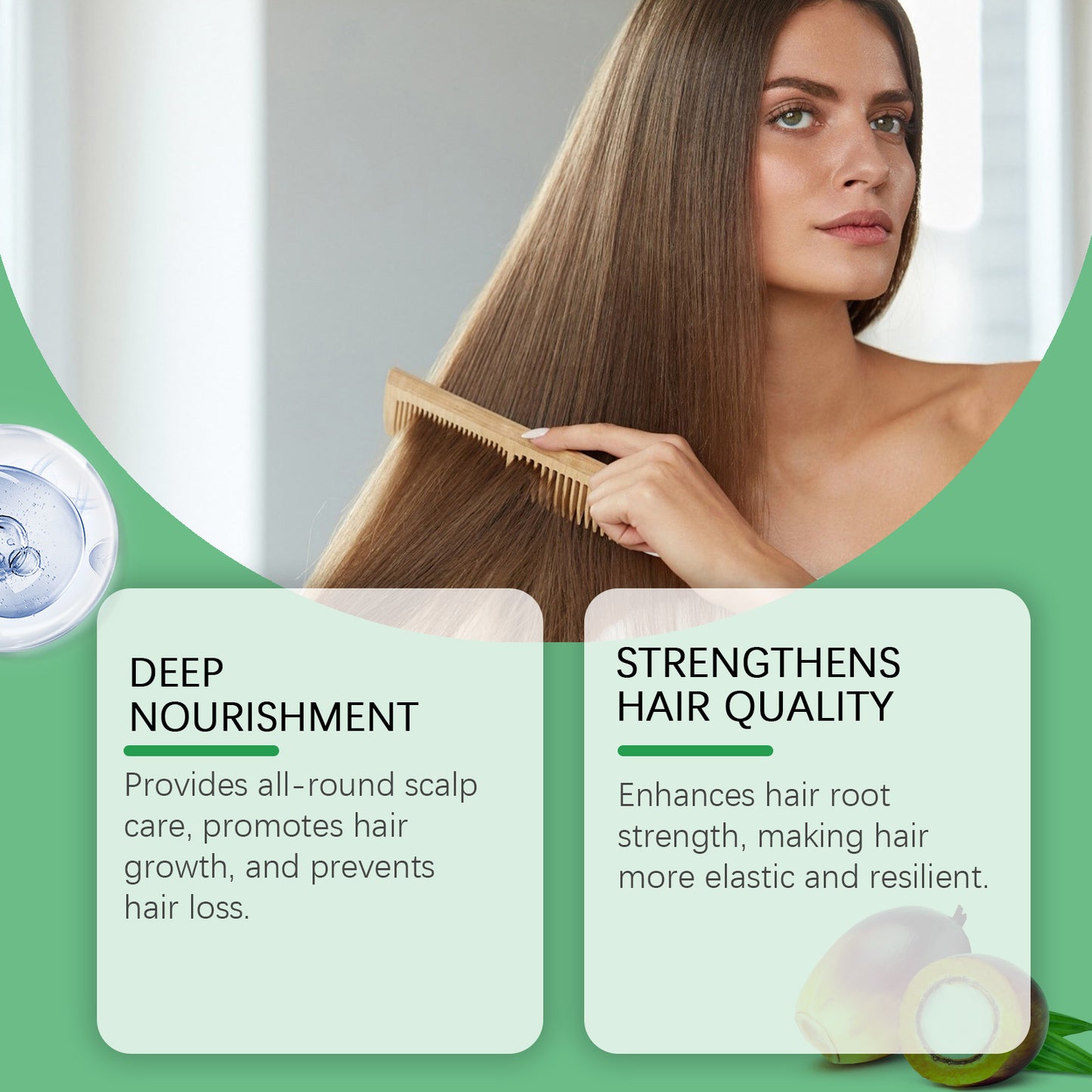 Hoegoa Shampoo for hair Batahna Clean Scalp Gentle Nourishing Smooth Hair Rosemary Shampoo