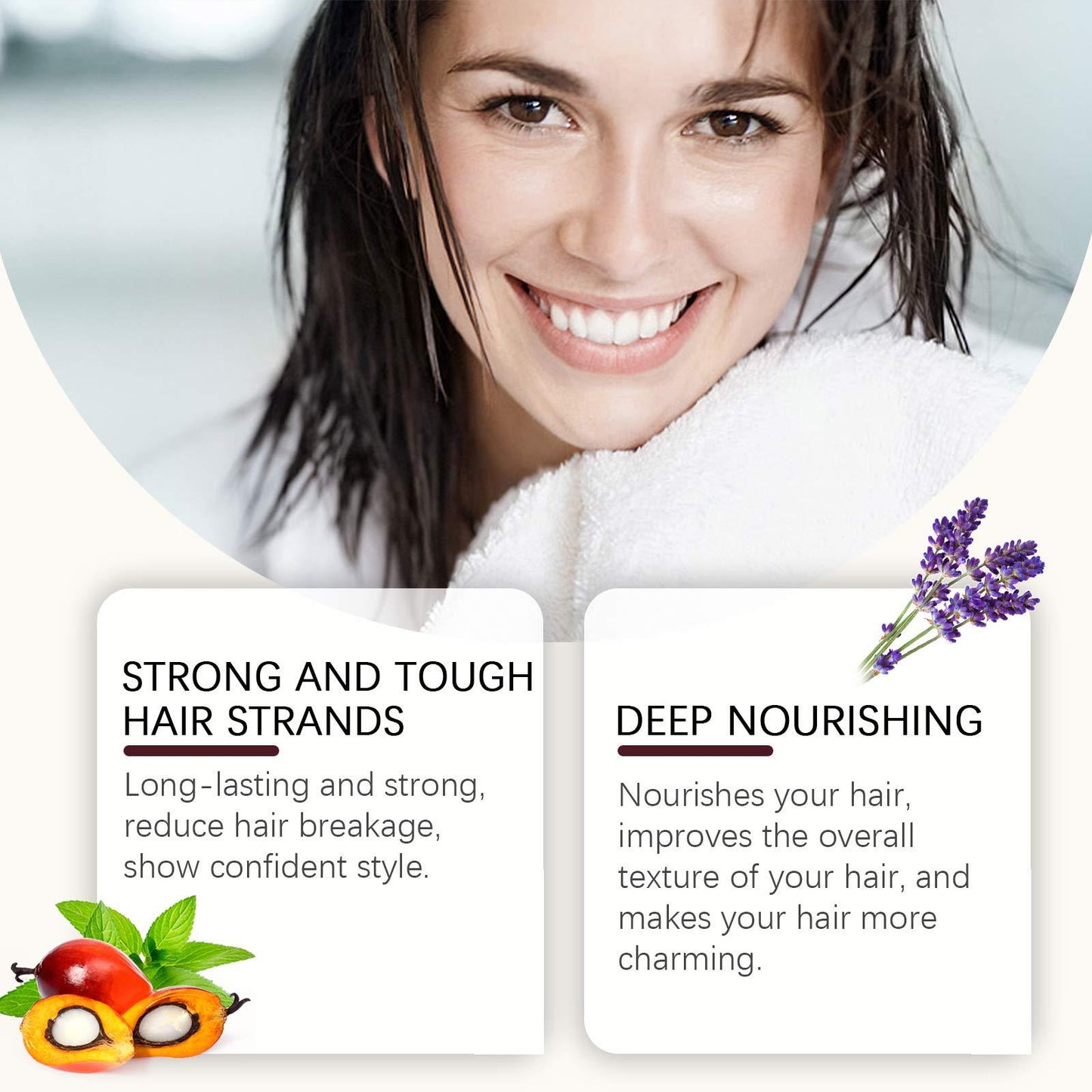 EELHOE Batahna Oil Volumizing Hair Care Set Repair frizzy hair texture, nourish hair, smooth hair care