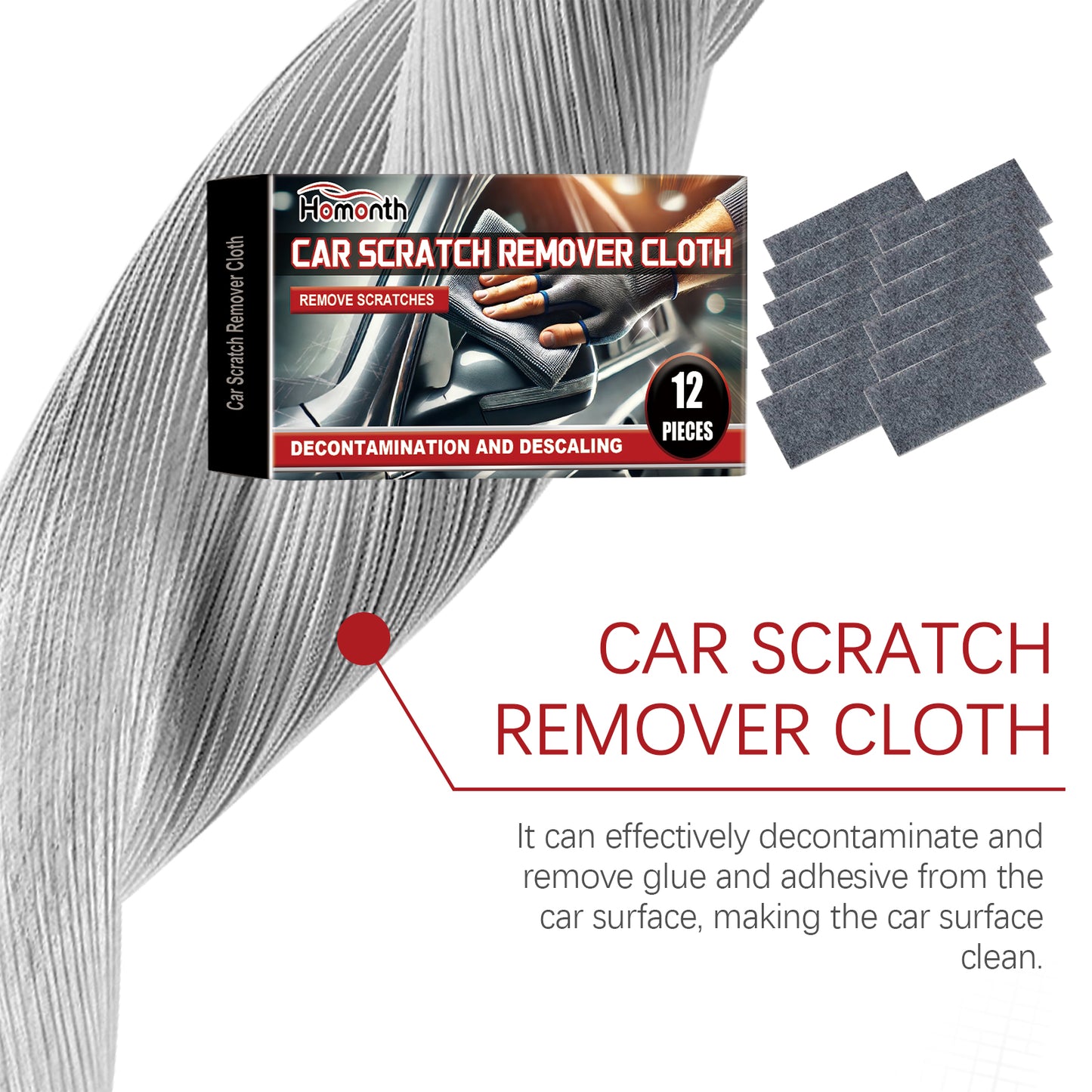 Homonth Car Nano Scratch Polishing Cloth Car Scratch Repair Cloth Quick Scratch Repair Convenient Cloth