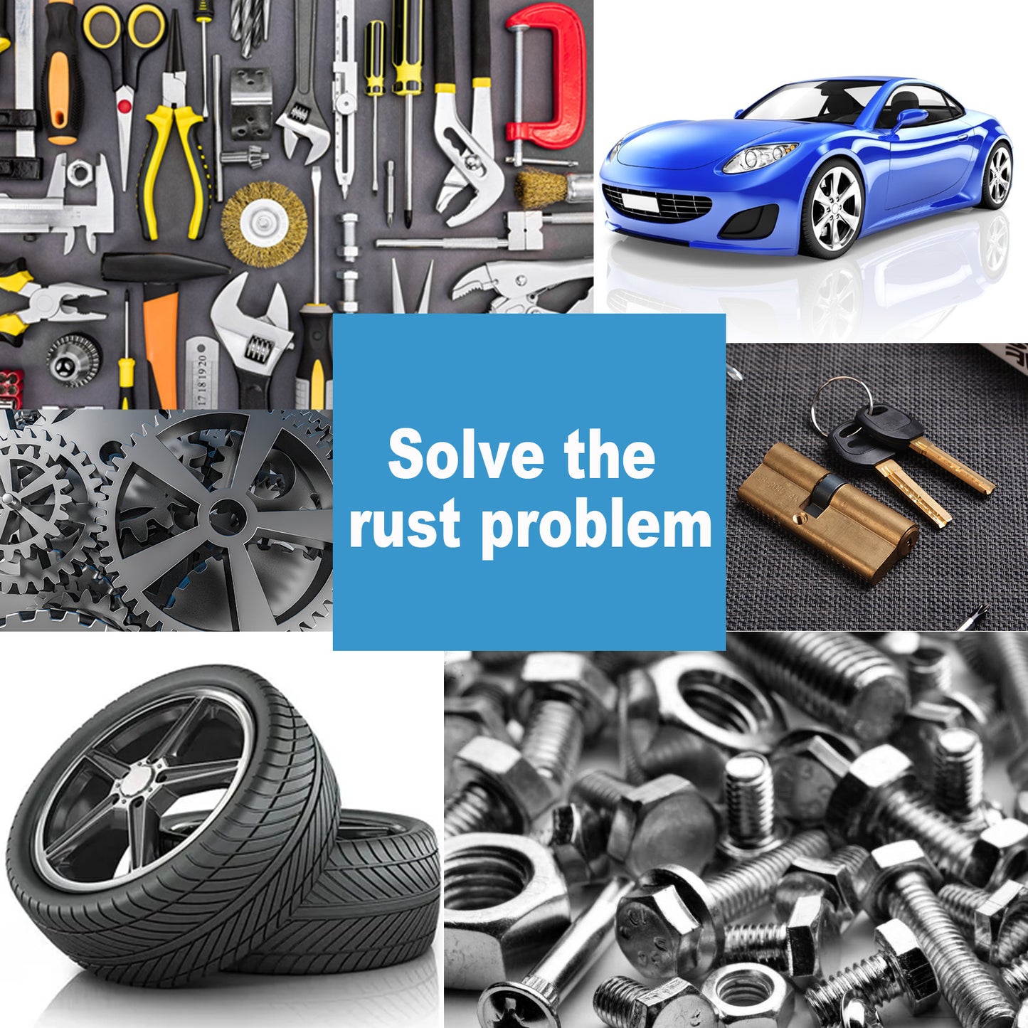 Homonth Car Iron Powder Rust Remover Car Paint Tire Rust Removal Polishing Cleaning Rust Stain Refurbishing Agent