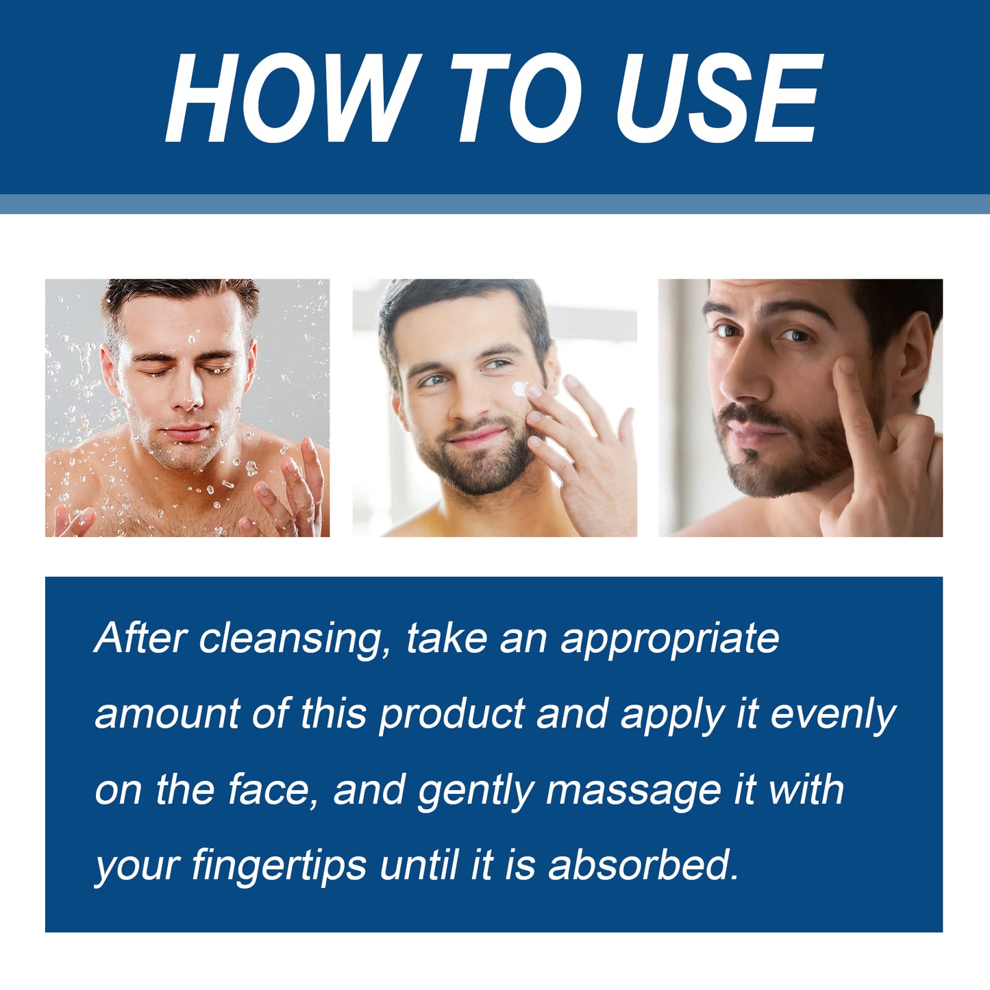 East Moon Men's Cream Reduce Fine Lines, Firm Skin, Facial Care, Hydrating, Apply Lifting Cream