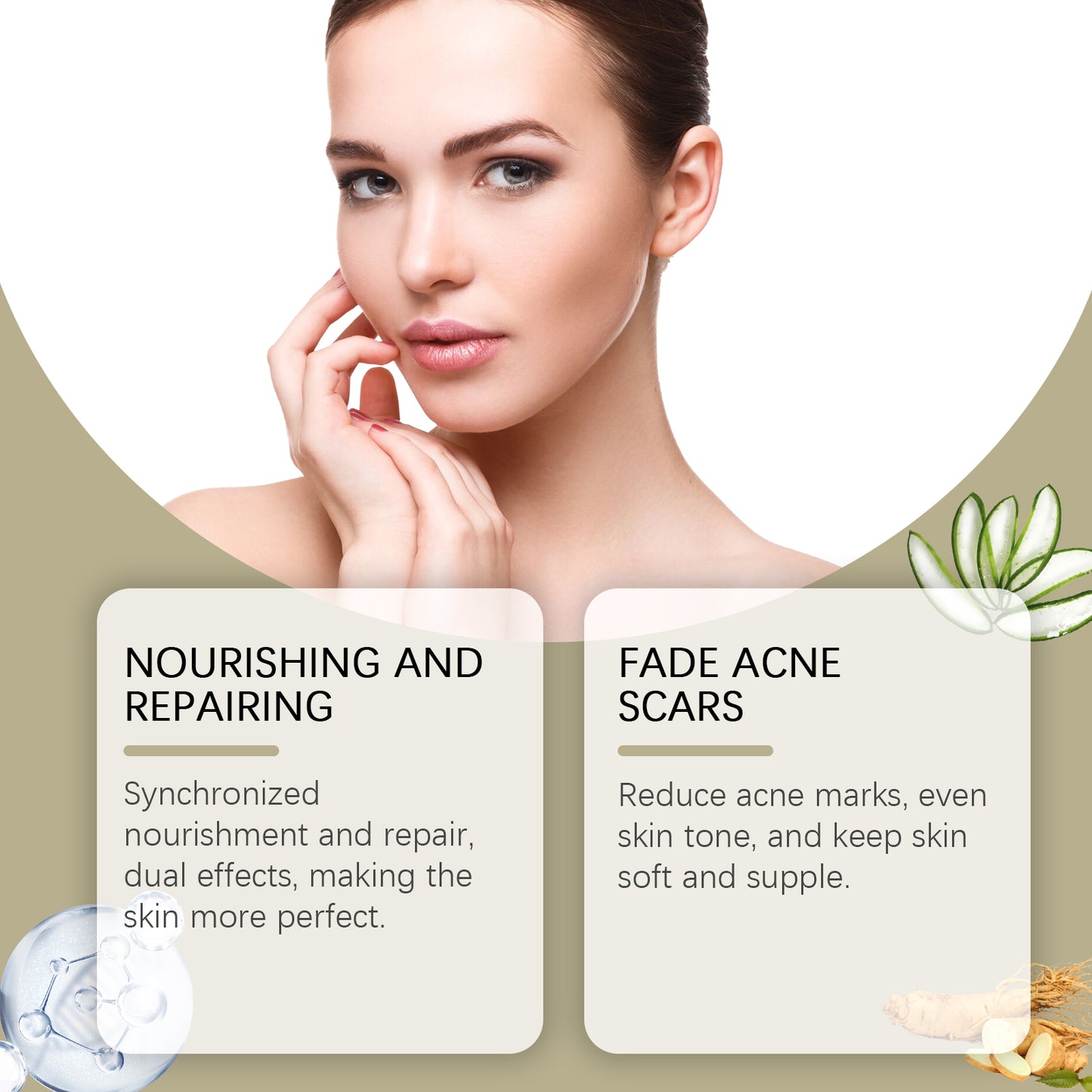 OUHOE Glycolic acid7%Moisturizing Toner，Remove Closed Comedones, Improve Skin Condition, Rejuvenate and Refresh Skin Essence