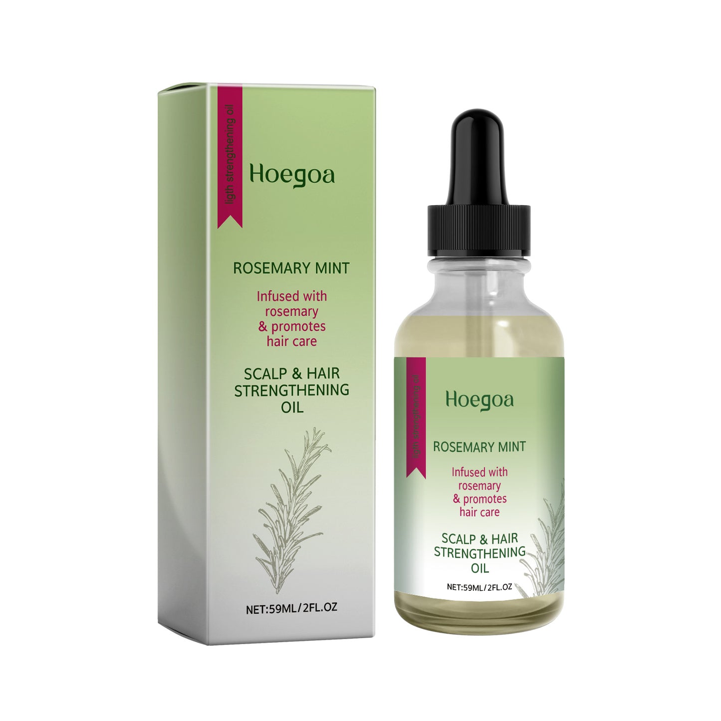 Hoegoa Rosemary Hair Treatment Oil Thick hair, smooth hair, dry and damaged hair care