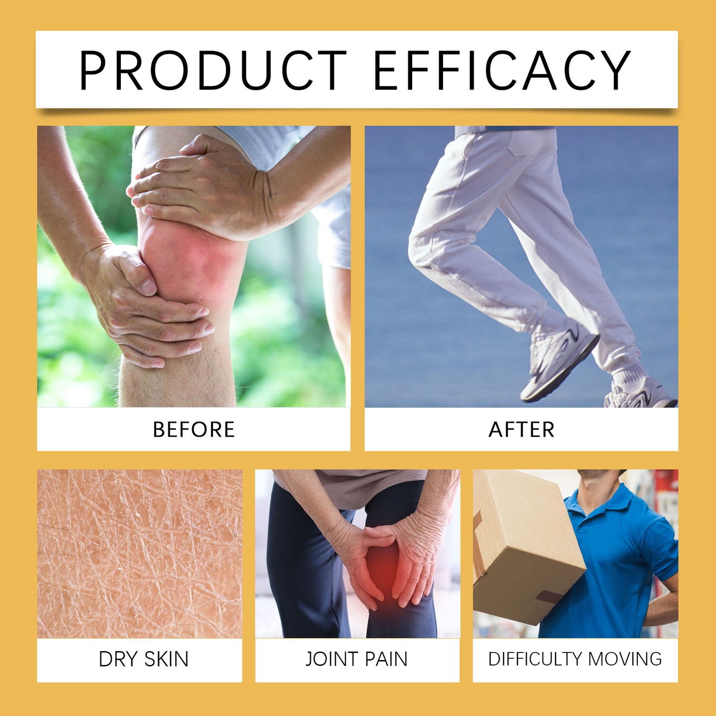 Houkea Turmeric Joint Relief Cream Gentle Care Nourishing Joint Relief Hand and Foot Joint Discomfort Massage Cream