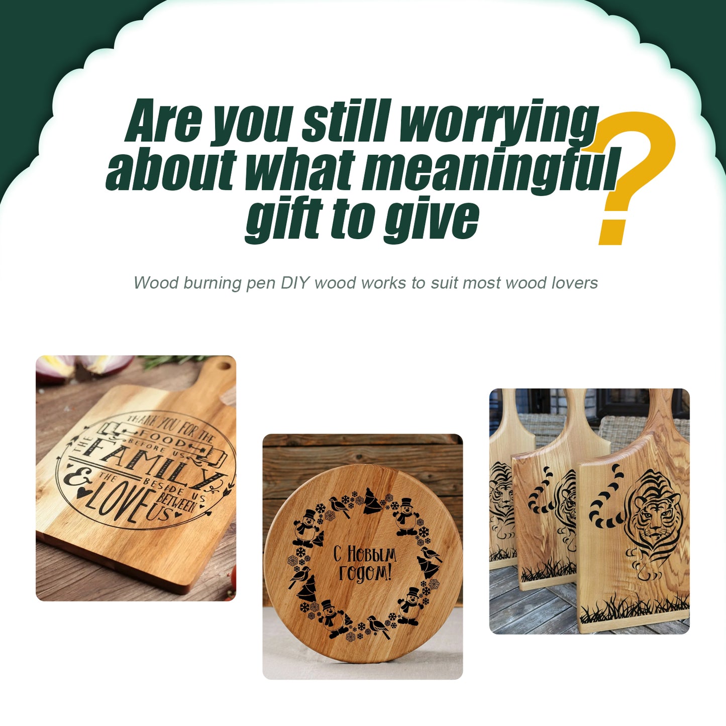 Jue-Fish Wood Burning Pen Set Wooden Markers for Children DIY Pyrography Pen Wood Burning Marker Set