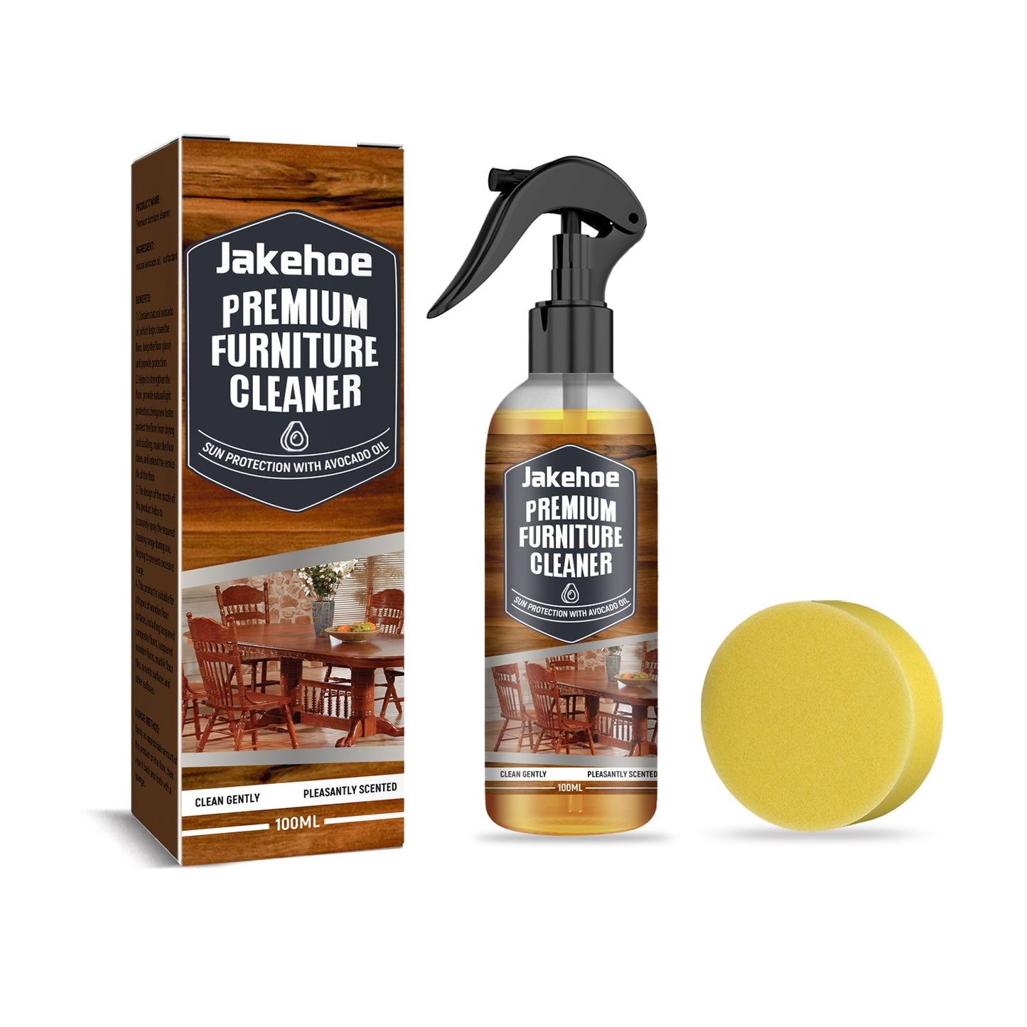 Jakehoe Floor Cleaner Wooden Floor Marble Floor Powerful Decontamination Brightening Polishing Cleaner