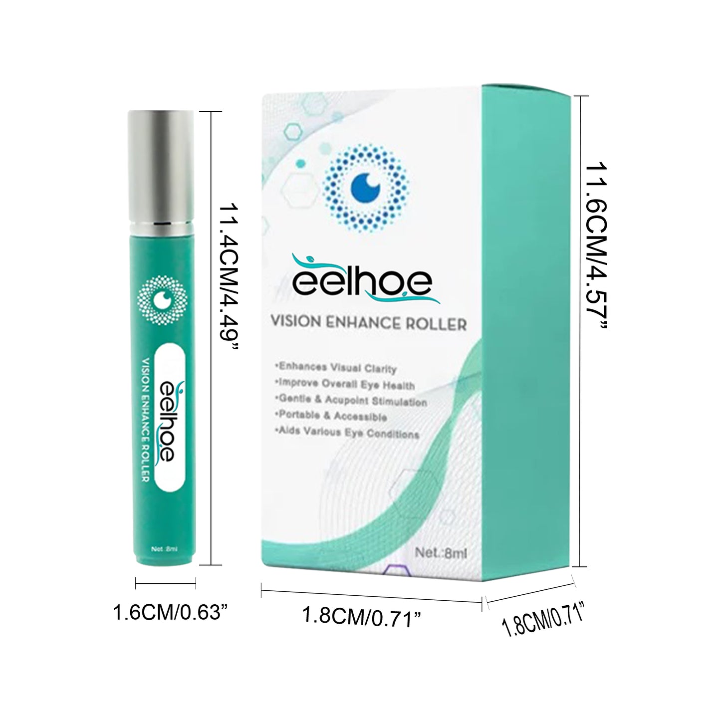 EELHOE Eye Massage Roller Relax Eye Vision Relieve Dry Eyes Fatigue Care Massage Roller