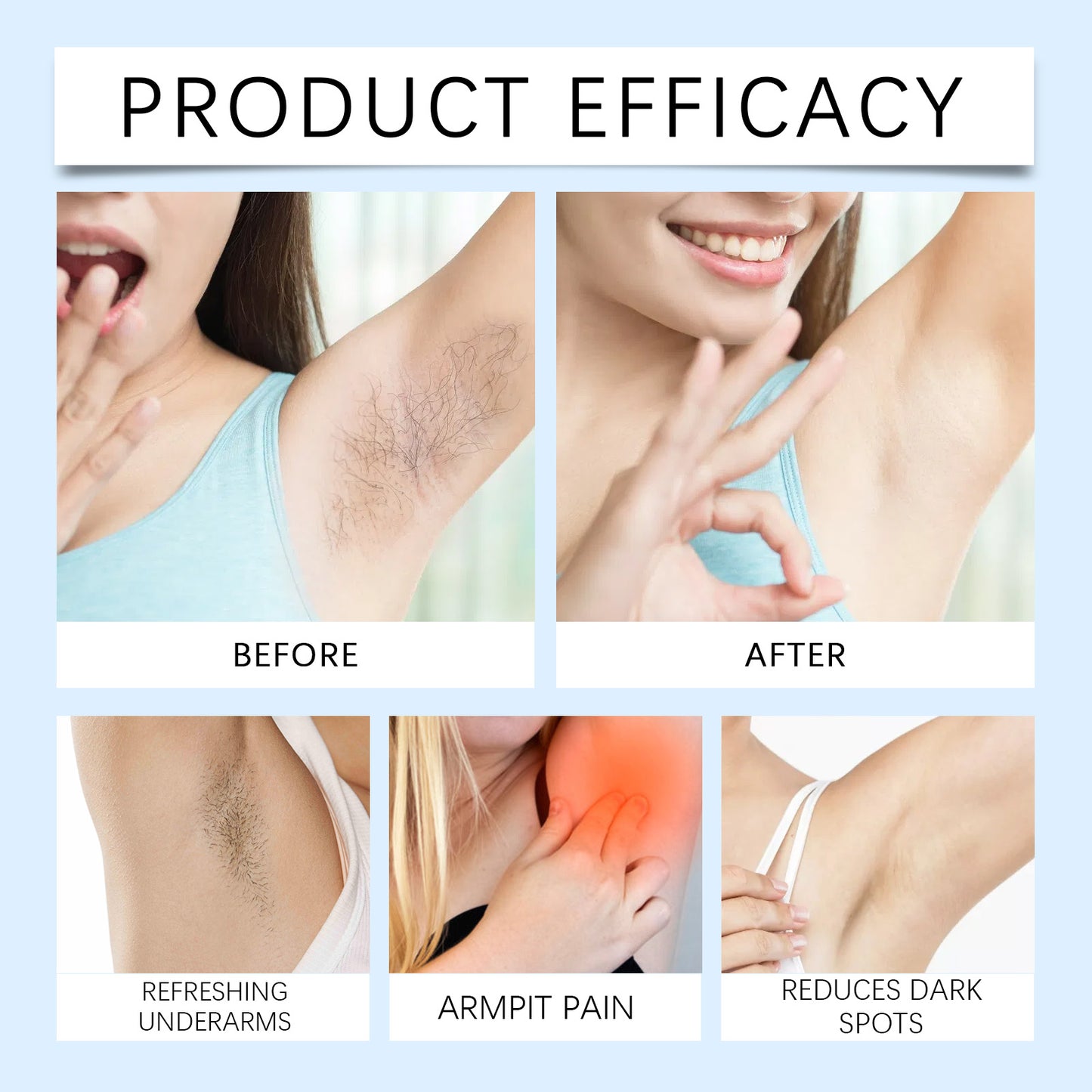 Jaysuing Post-Shave Soothing Roll-On Gentle Cleansing Armpit Moisturizing Soothing Skin Essence