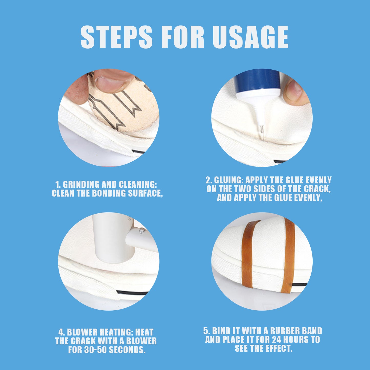 Jue-Fish Strong Shoe Glue Shoe Repair Leather Shoe Sole Multi-Purpose Glue Adhesive Sports Shoes Leather Shoes Waterproof