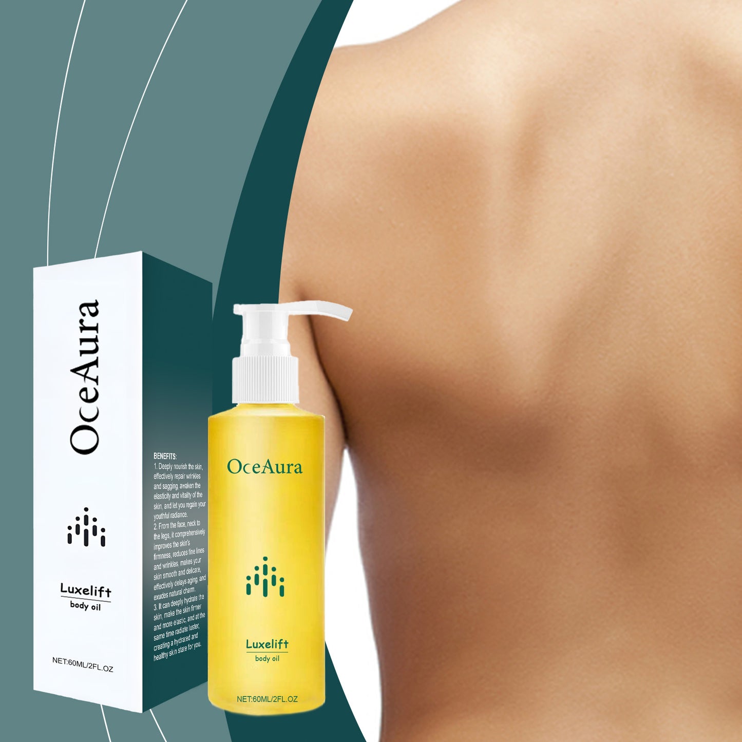 OCEAURA Body Skin Care Oil Skin Hydrating Moisturizing Refreshing Skin Care Firming Care Oil