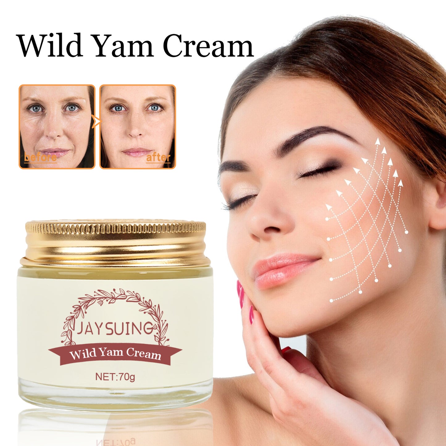 Jaysuing Firming Care Cream Moisturizing, firming, lightening fine lines and spots, softening and brightening skin cream