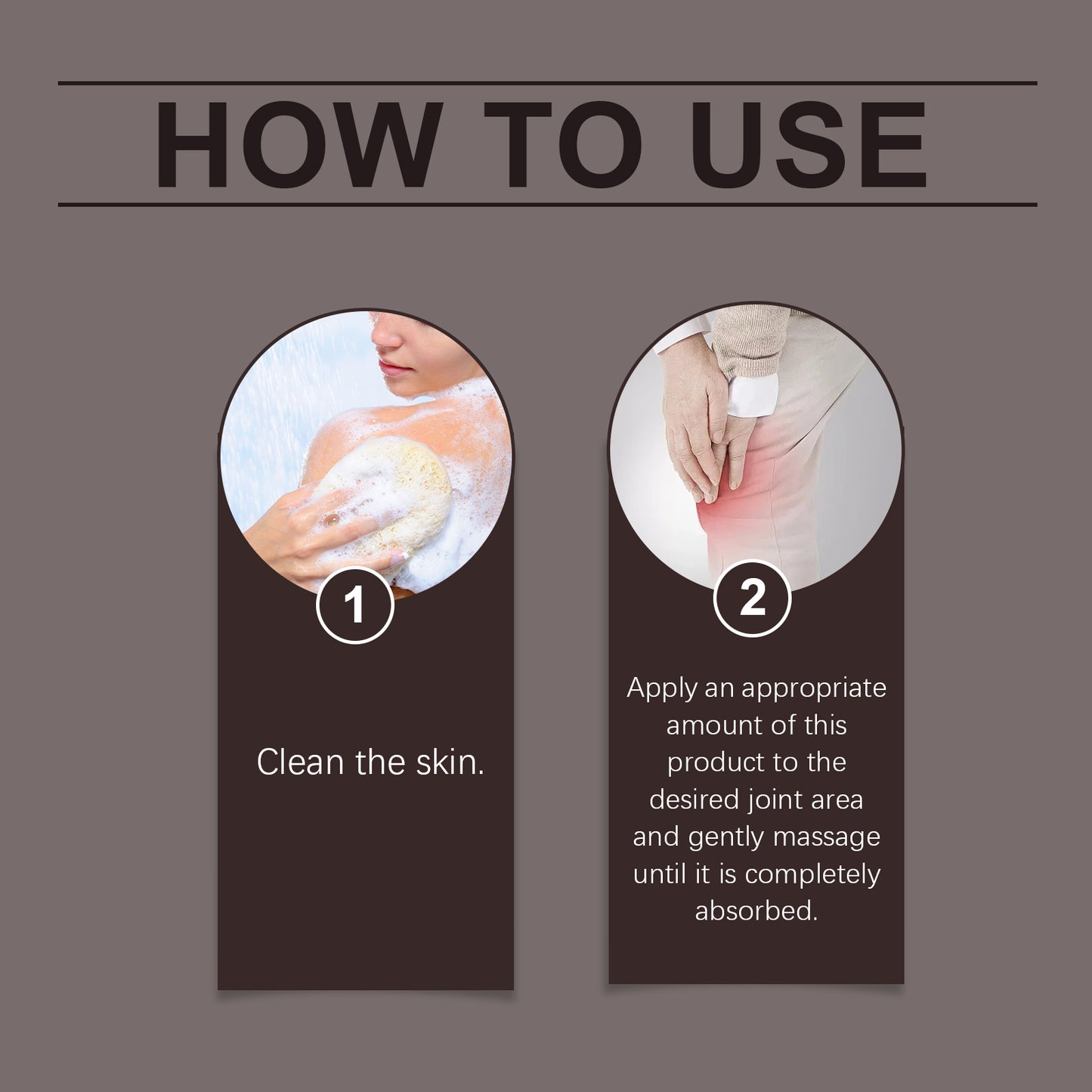 Houkea Bee Venom Joint Neck Cream Mild ingredients relieve discomfort on neck, knees, and legs for massage care application