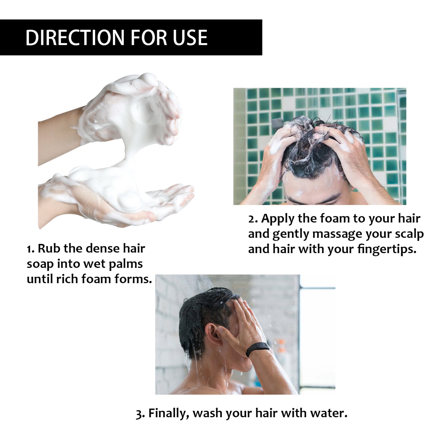 East Moon Black Hair Soap Hair nourishing, moisturizing, cleansing, smoothing hair roots, naturally black and thick hair care shampoo soap