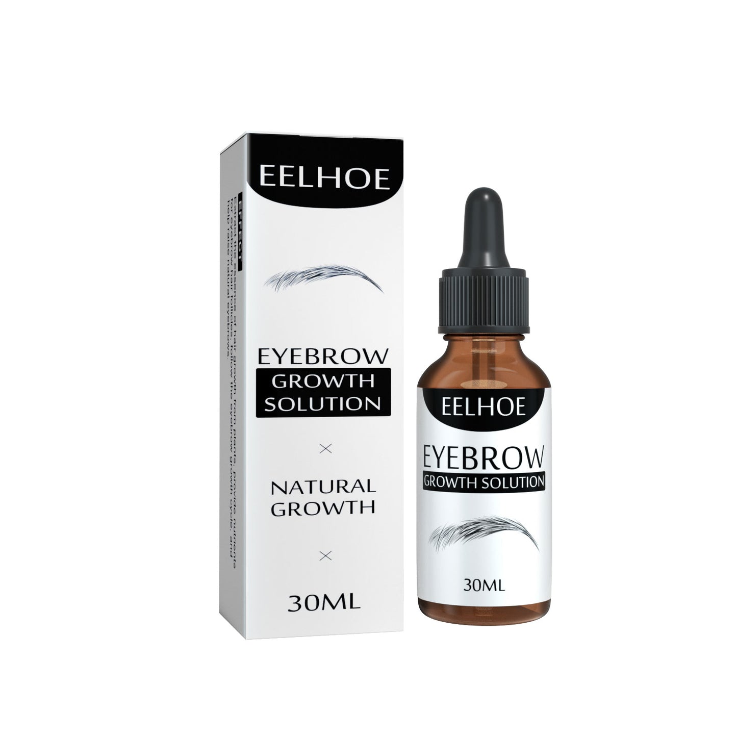 EELHOE Eyebrow Liquid Eyebrows Dark and Dense Natural Essential Oil Liquid Dense Eyebrow Repair Gentle Moisturizing Care Solution