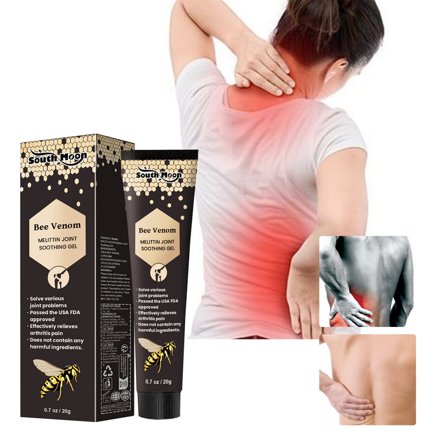 South Moon Joint Repair Gel Relieve Lumbar Spine Knee Body Massage Relaxing and Revitalizing Care Gel