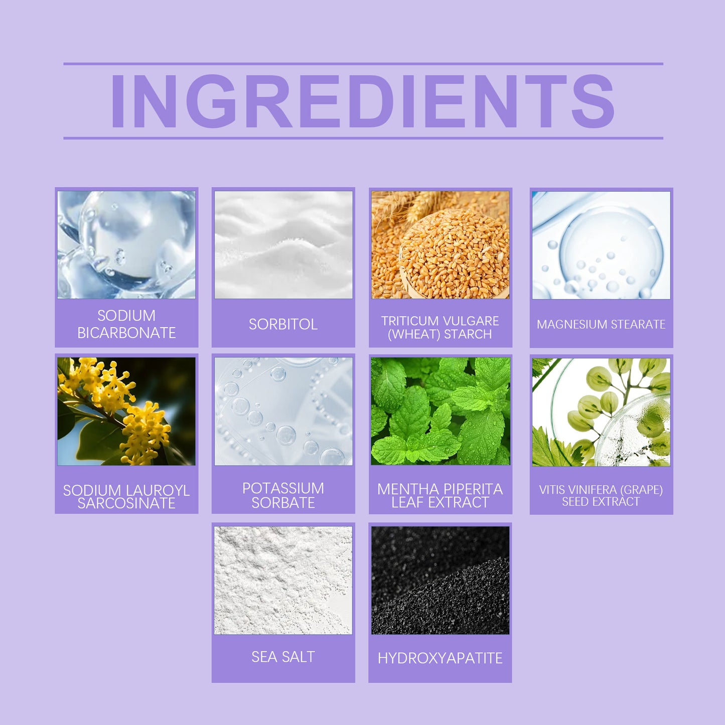 Oralhoe Purple Whitening Tooth Powder Gentle Oral Cleaning Care Fresh Breath Clean Care Teeth