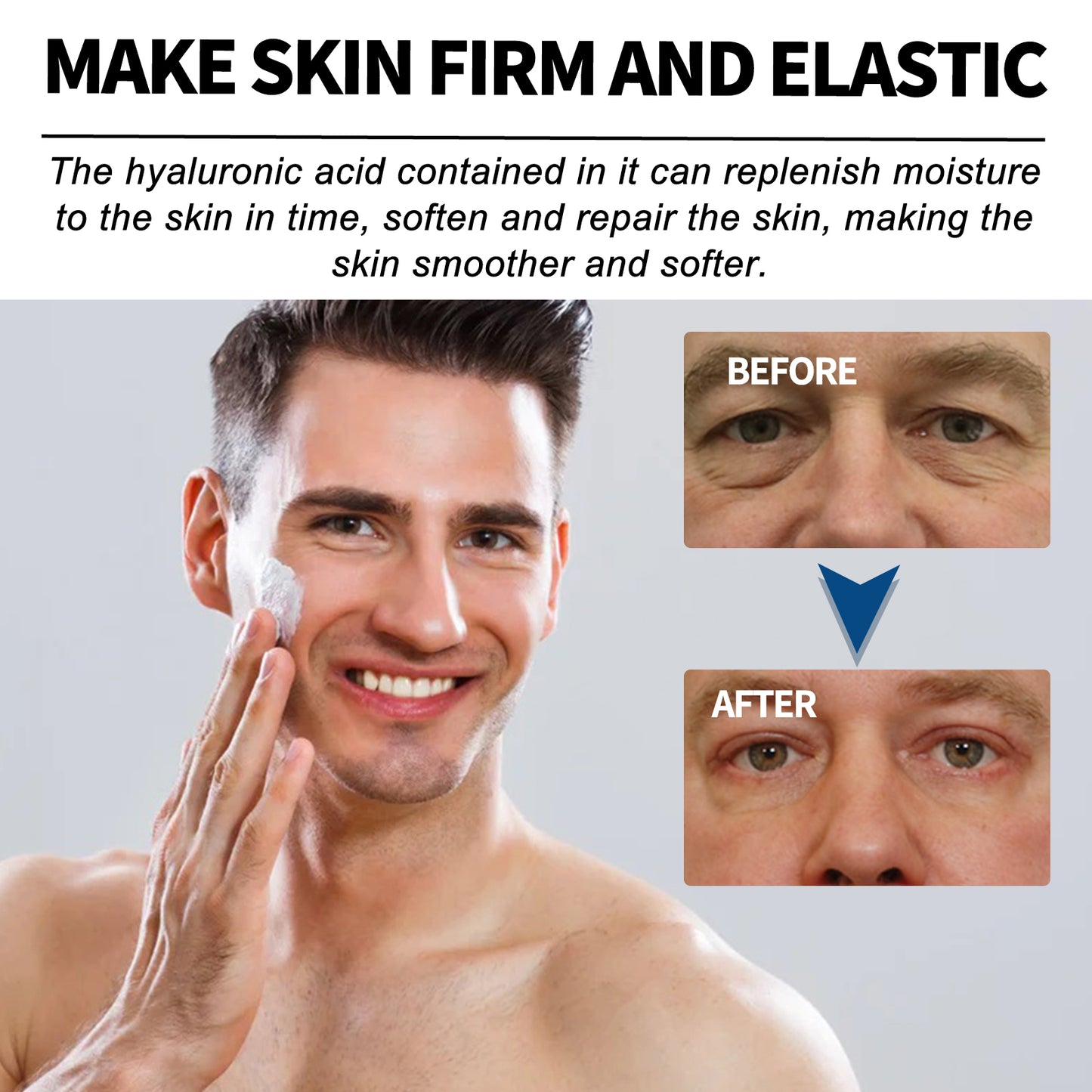 East Moon Men's Cream Reduce Fine Lines, Firm Skin, Facial Care, Hydrating, Apply Lifting Cream