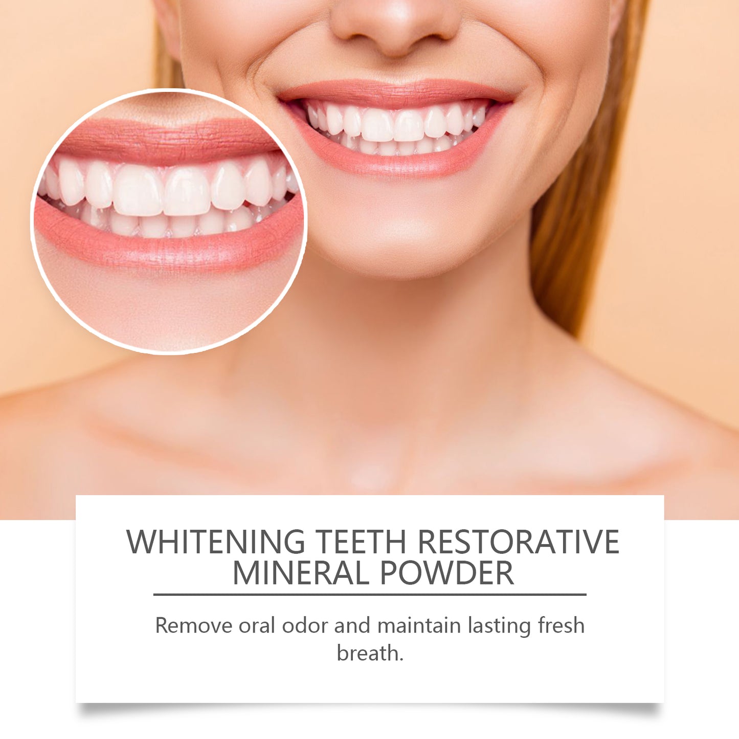 Oralhoe Purple Whitening Tooth Powder Gentle Oral Cleaning Care Fresh Breath Clean Care Teeth