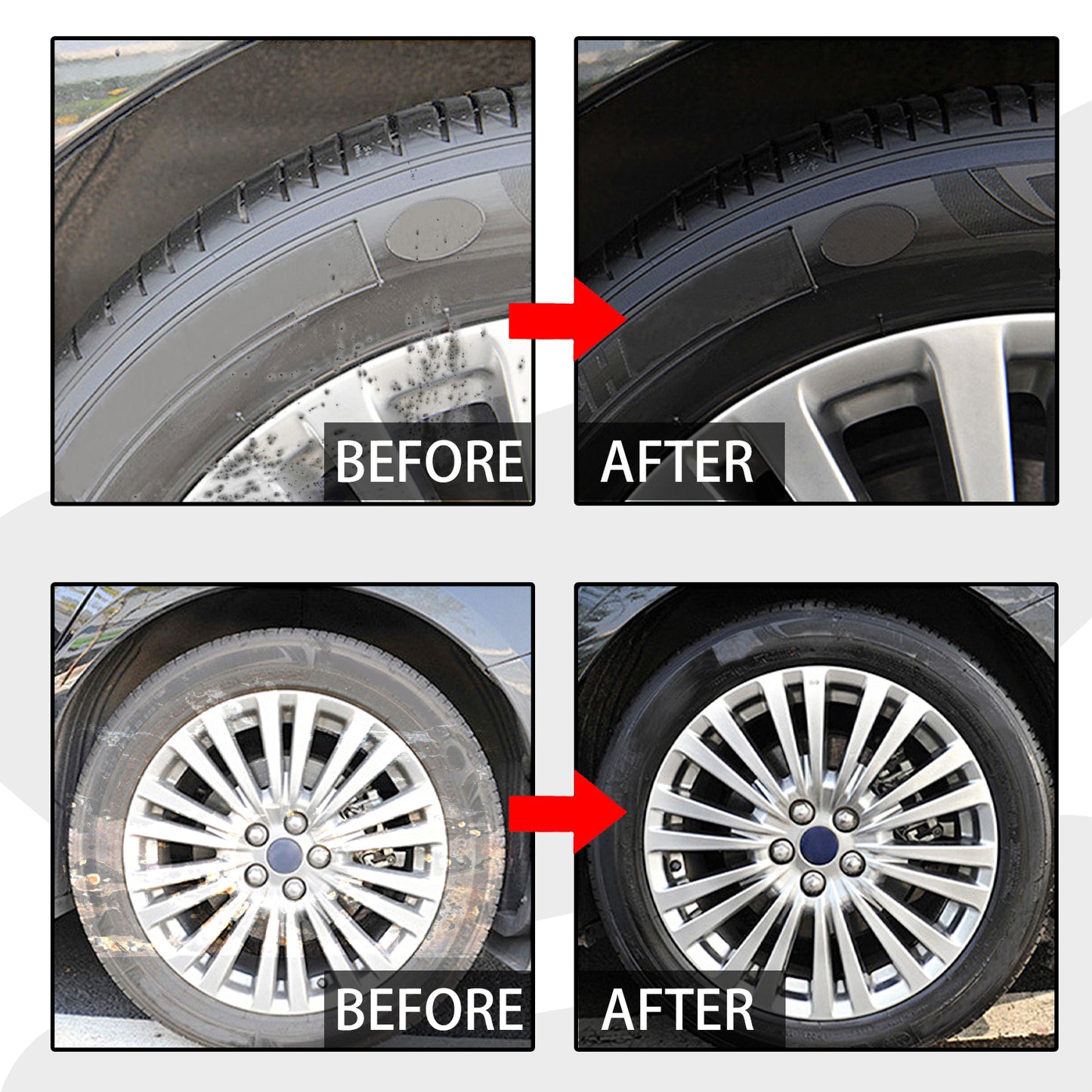 Rayhong Car Wheel Cleaner Car Tire Refurbishment Rust Removal Polishing Stain Cleaner