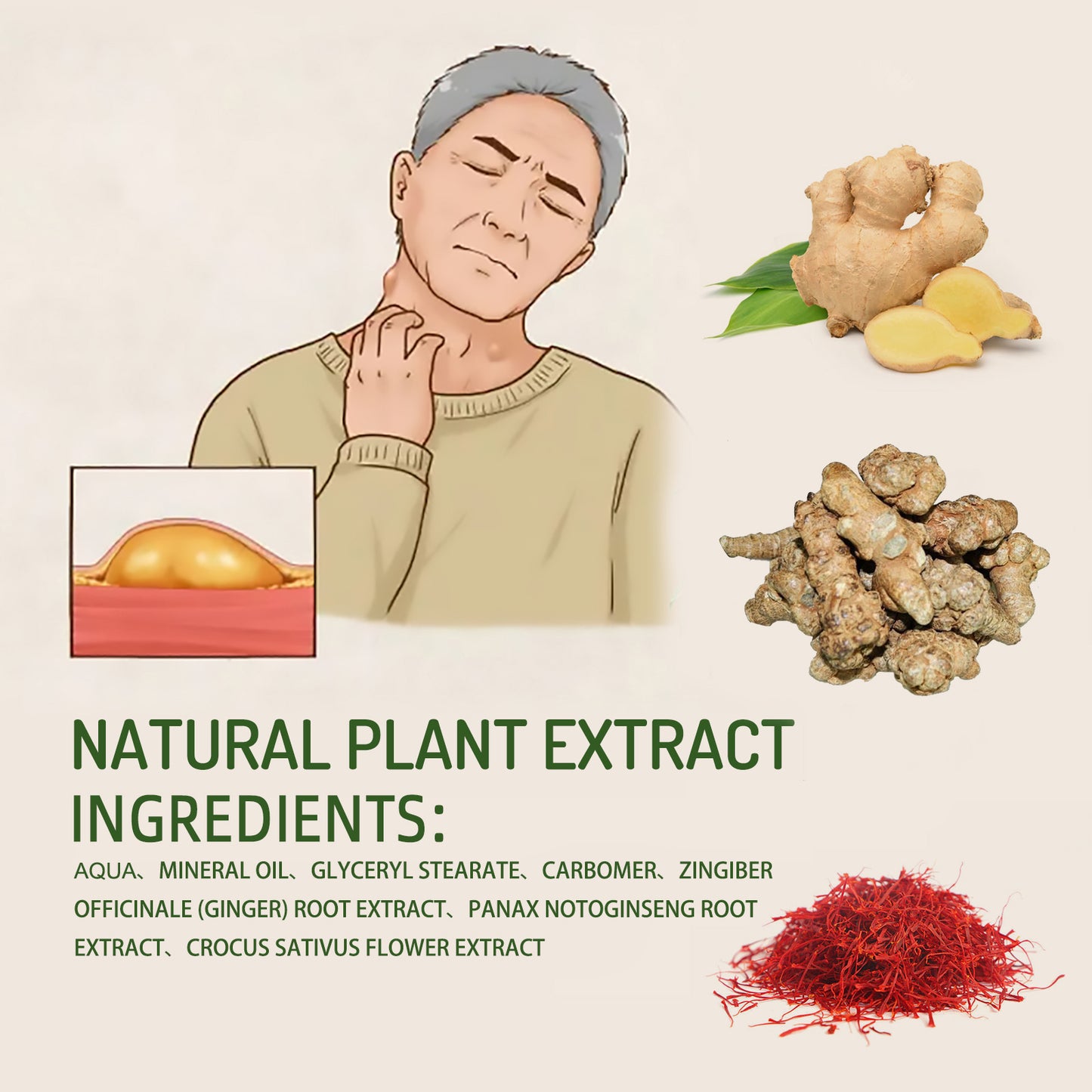 South Moon Body Care Balm Mild ingredients for daily massage care, refreshing and non-sticky on leg skin