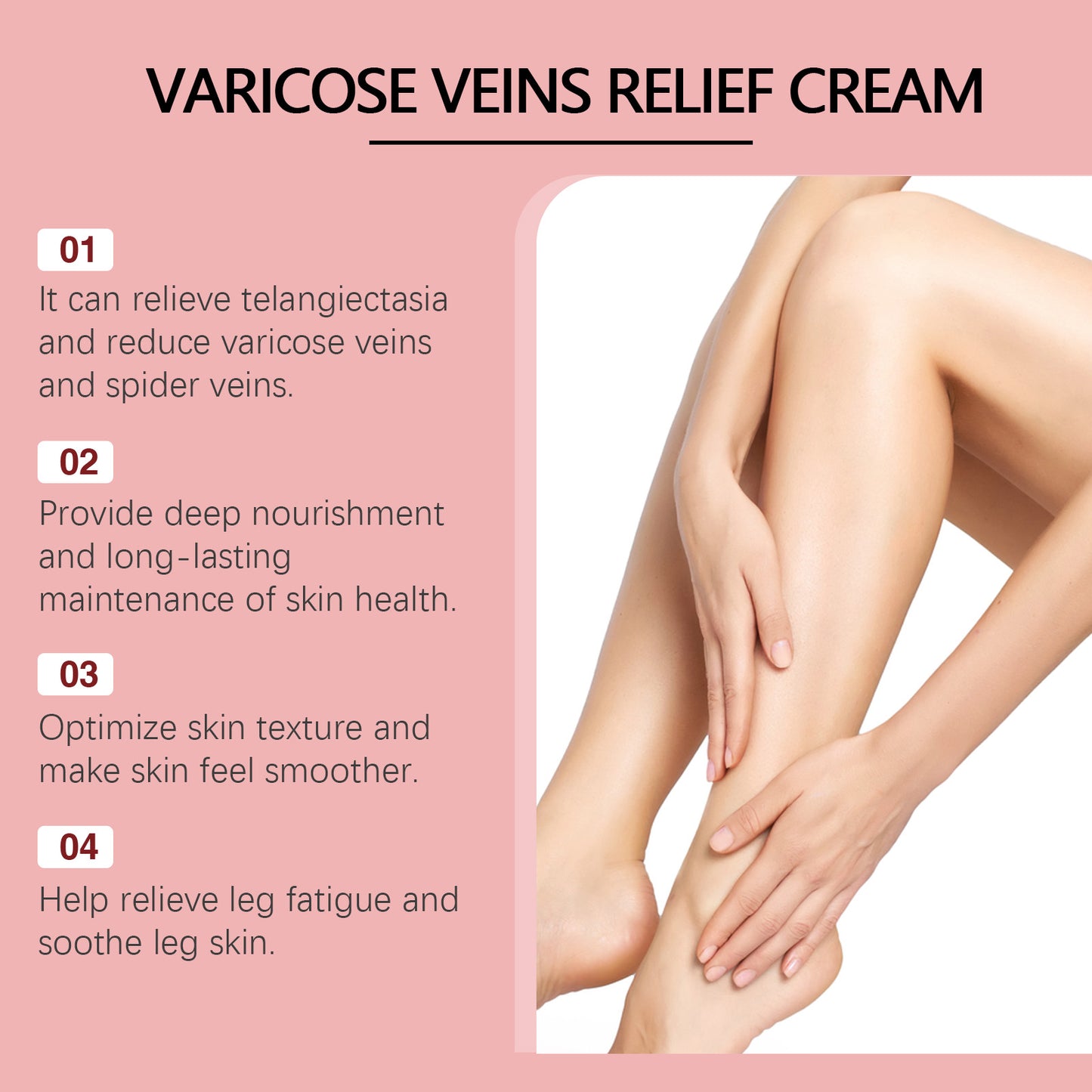 Ximonth Vein Repair Cream Leg Massage Relieve Leg Swelling Earthworm Leg Skin Body Massage Cream