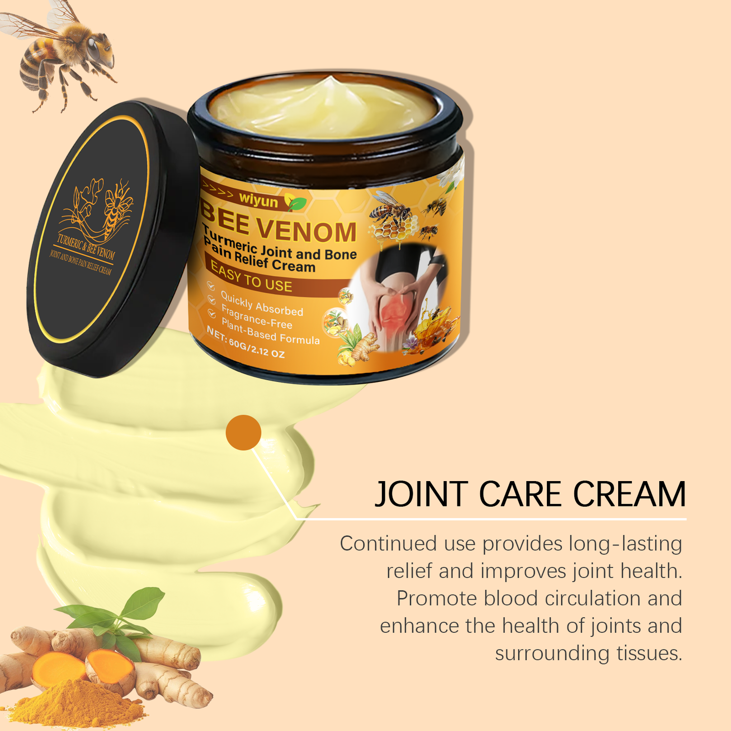 Wiyun Joint Relief Cream Soothing Daily Joint Muscle Vitality Boost Gentle Application Body Care Cream