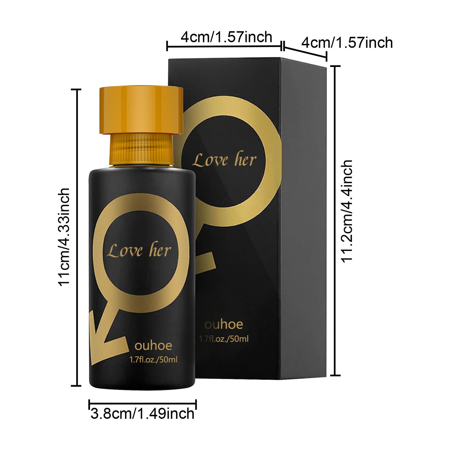 OUHOE Charm Perfume Natural Fresh Niche Long-lasting Fragrance Portable Couple Date Atmosphere Perfume