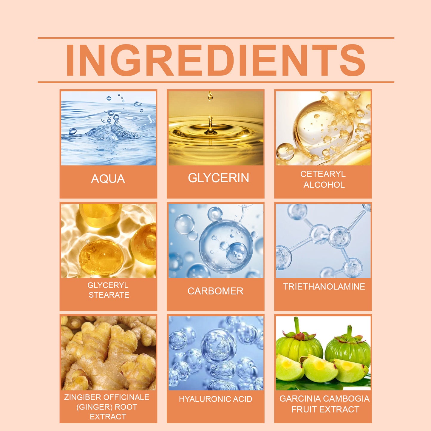 OceAura Ginger Firming Cream Gentle Hydration Moisturizing Improves Skin Texture Firming Skin Elasticity Sweat Care Cream