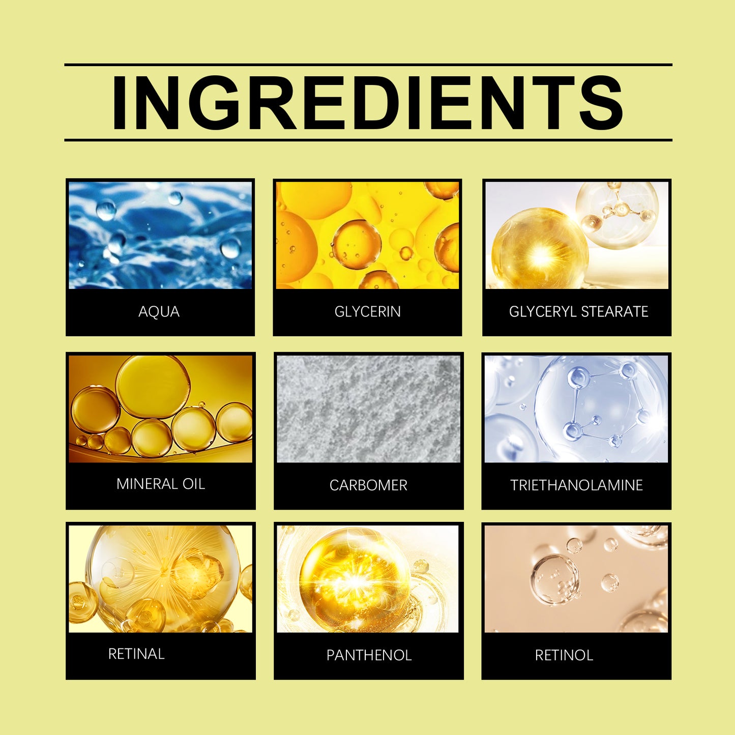 Hoygi Retinol Firming Eye Cream Gentle Care Nourishing Eye Skin Elastic Moisturizing Eye Cream