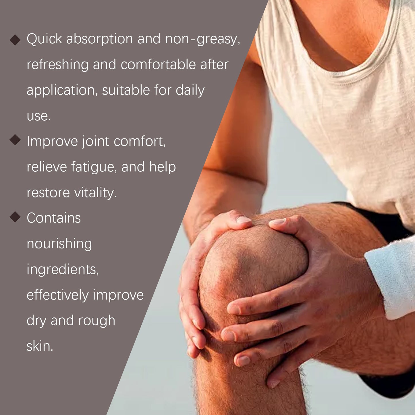 Houkea Bee Venom Joint Neck Cream Mild ingredients relieve discomfort on neck, knees, and legs for massage care application