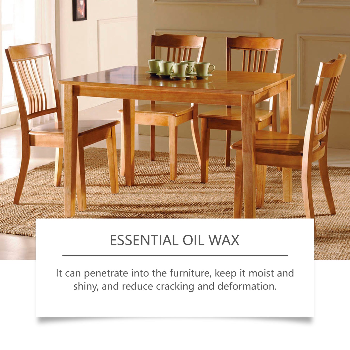 OUHOE Furniture Beeswax Spray Furniture Floor Care Polishing Waterproof Anti-Dry Crack Scratch Renovation Care Wax