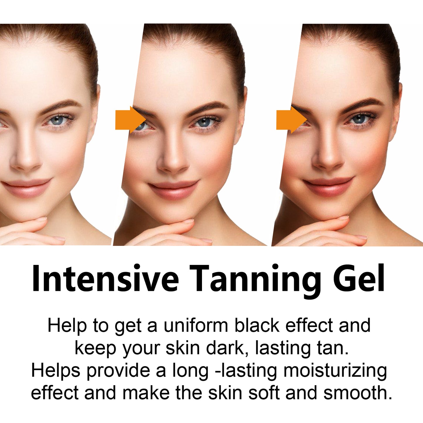 EELHOE Darkness Repair Gel Beach Sunbathing Aid Wheat Bronze Color Lightweight Non-Greasy