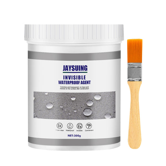 Jaysuing Waterproof Sealant（300g Add brush） Bathroom Kitchen Exterior Wall No-Brick Breaking Leak Repair Coating Waterproof Adhesive