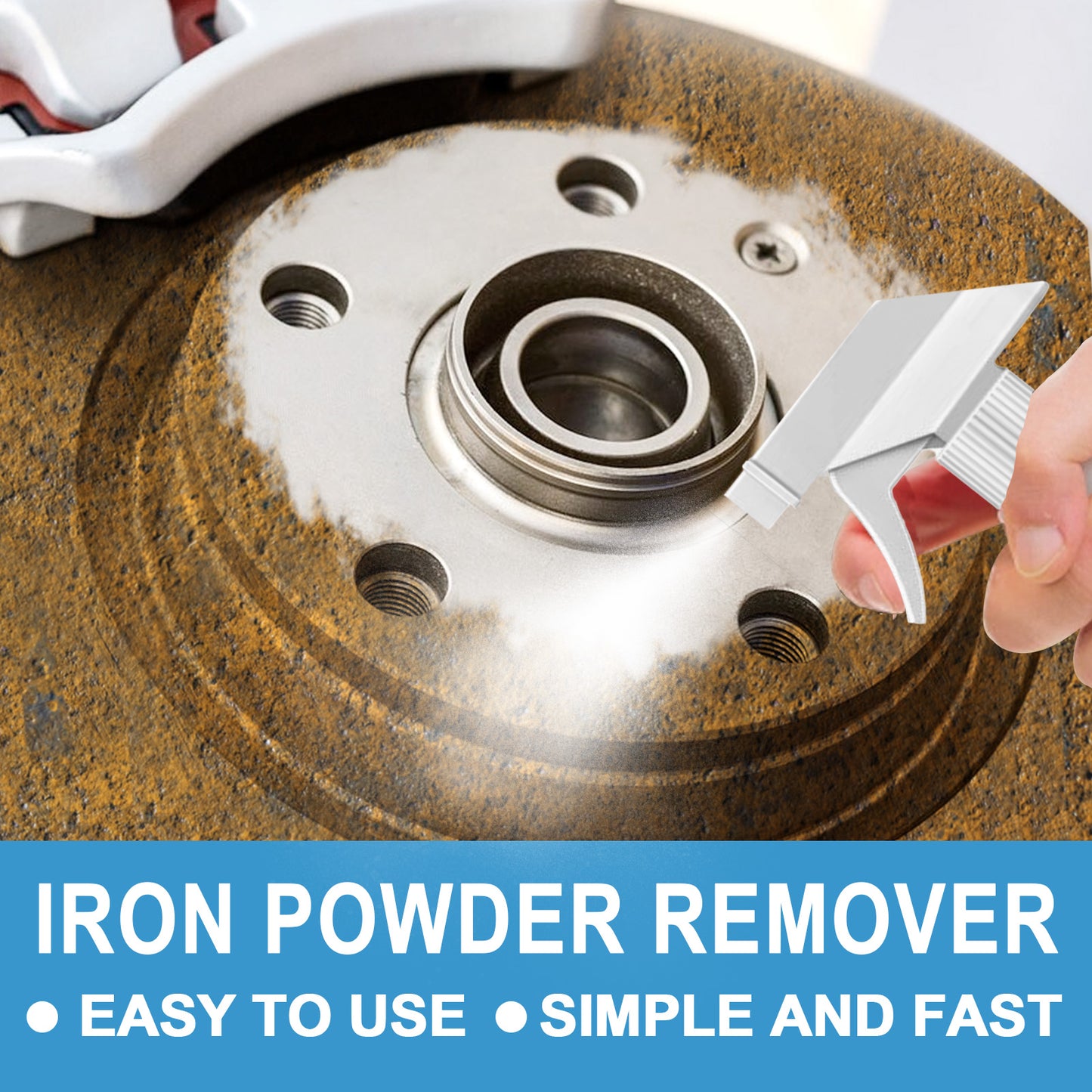 Homonth Car Iron Powder Rust Remover Car Paint Tire Rust Removal Polishing Cleaning Rust Stain Refurbishing Agent