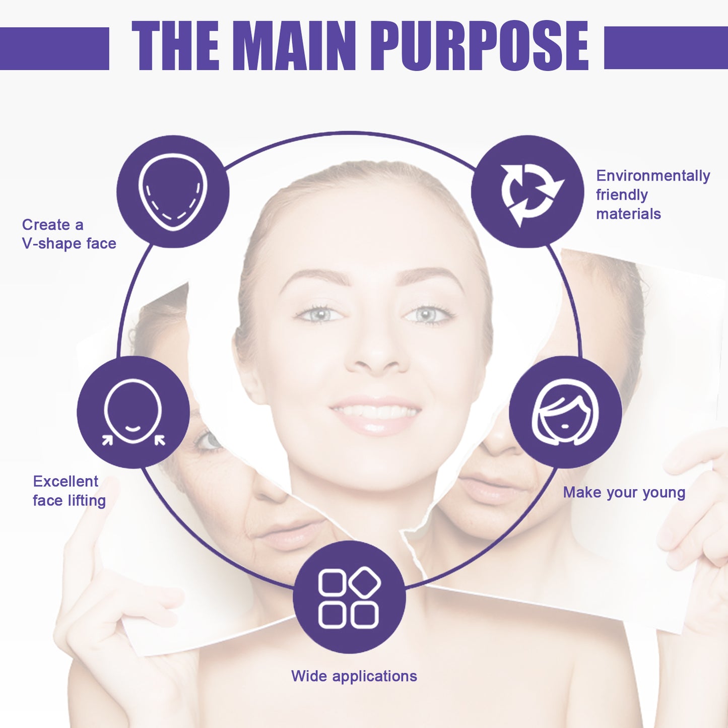 EELHOE Invisible Face Lifting Patch Tighten facial skin and contract chin muscles V Face Lifting and Shaping Patch