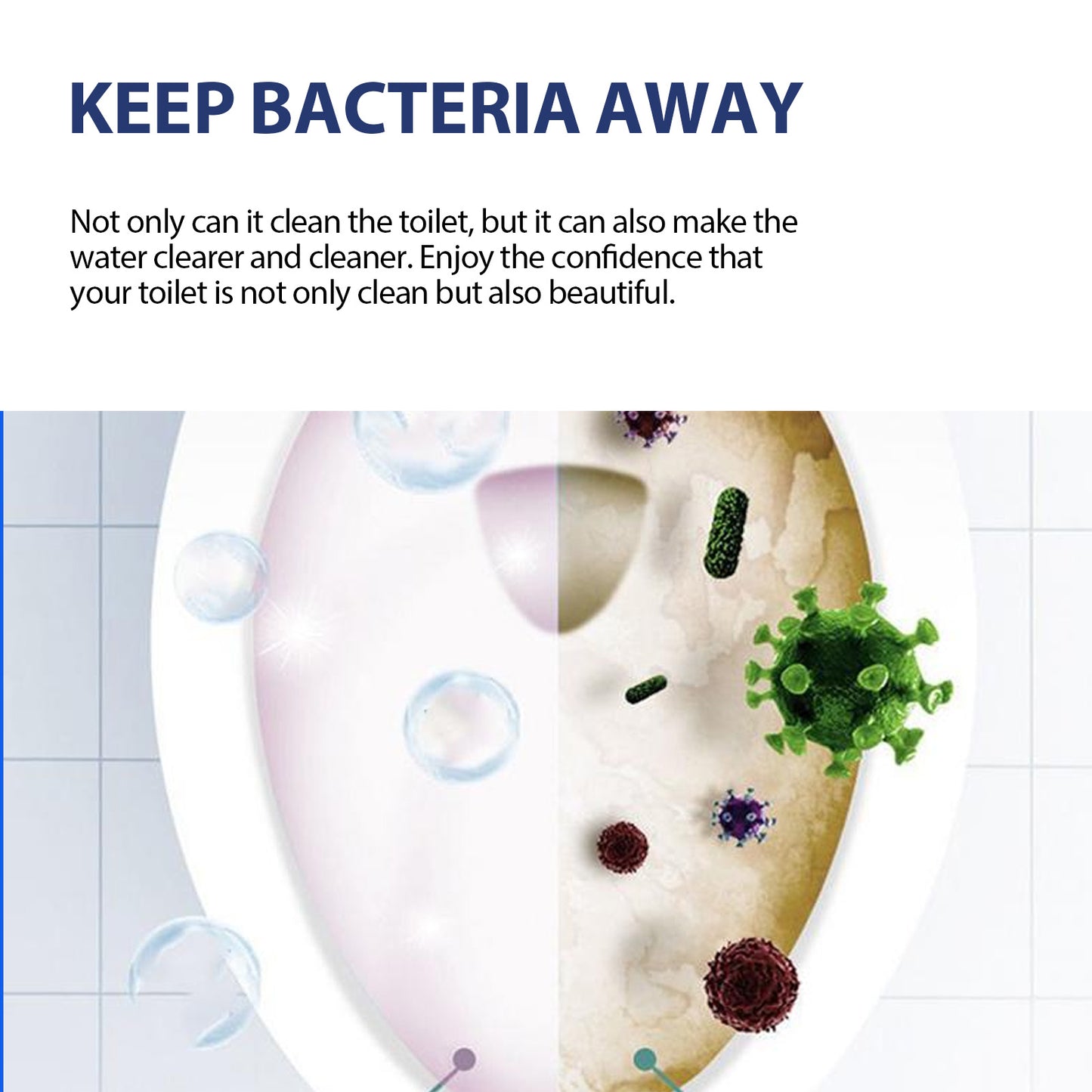 Jue-Fish Toilet Cleaning Plate Household Toilet Cleaner Descaling Deodorizing Stain Removal Fresh Scent Toilet Cleaning Tablets