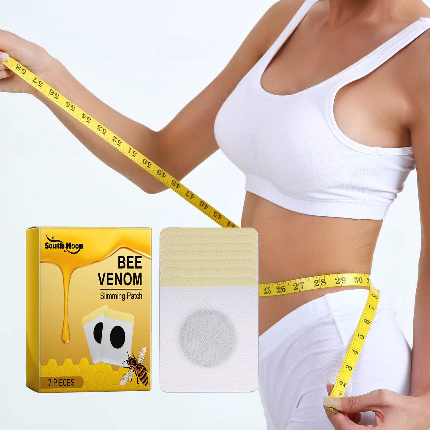 South Moon Bee Venom Slimming Patch Enhance Body Curves, Tighten Arms, Reduce Body Fat, Shaping Body, Beauty Body
