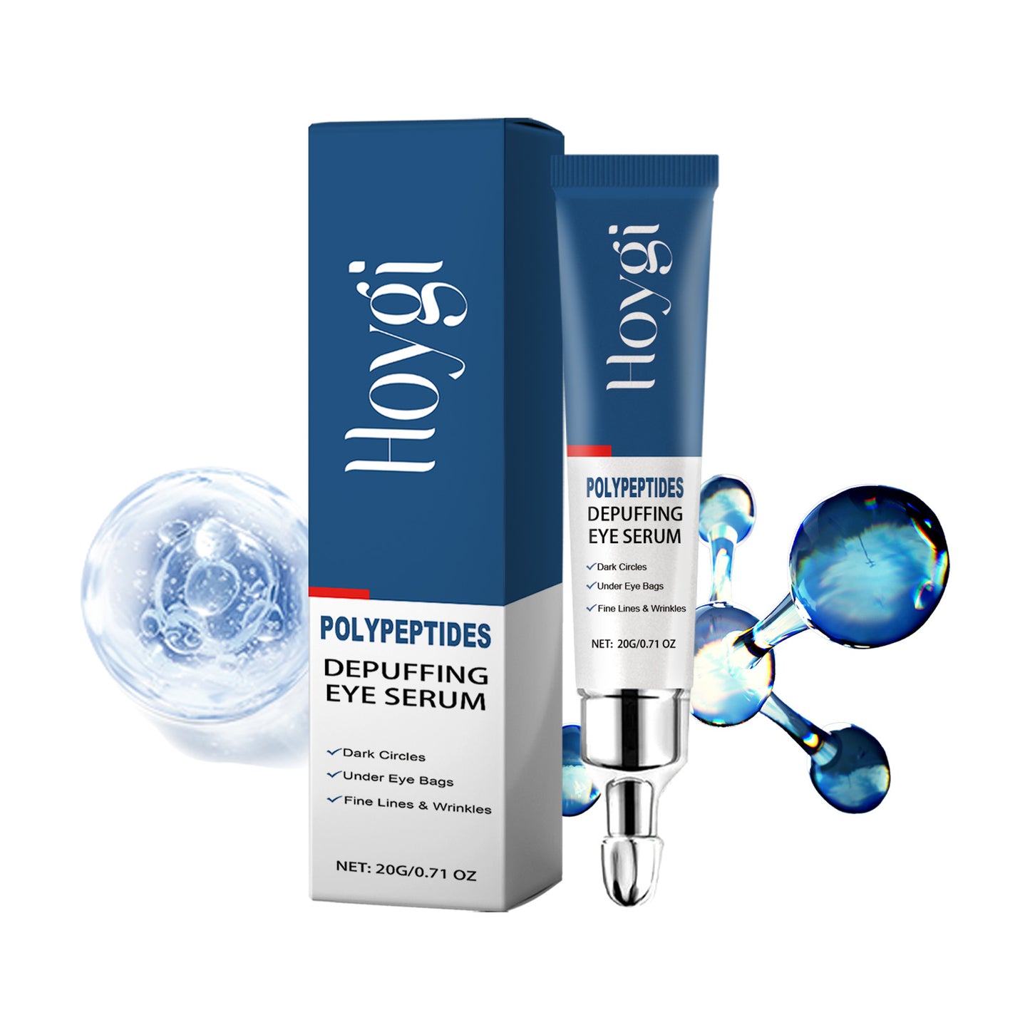 Hoygi Eye essence Reduce Dark Circles, Moisturize, Smooth, and Firm Eye Area Skin, Hydrating and Nourishing Eye Serum