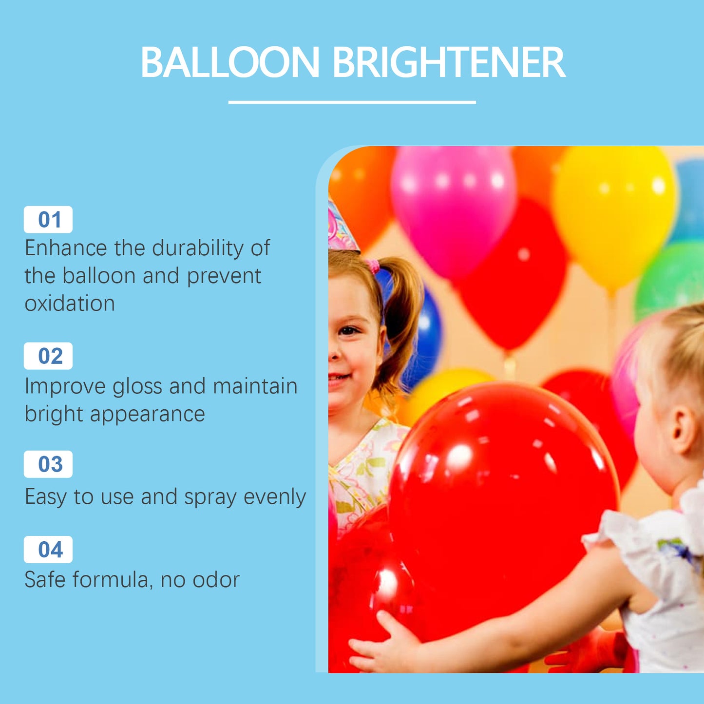 DOWMOO Balloon Decoration Brightening Spray Balloon surface texture gloss anti-oxidation long-lasting shine spray