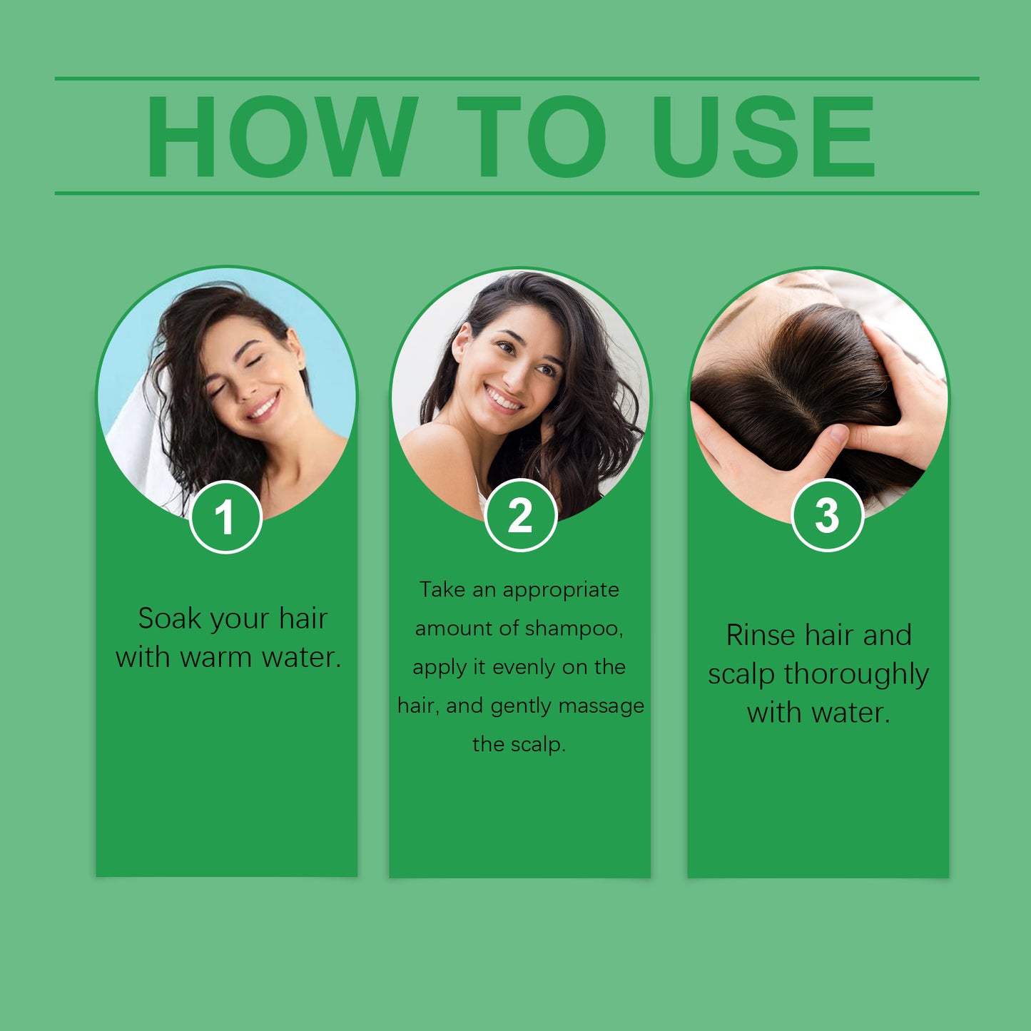 Hoegoa Shampoo for hair Batahna Clean Scalp Gentle Nourishing Smooth Hair Rosemary Shampoo