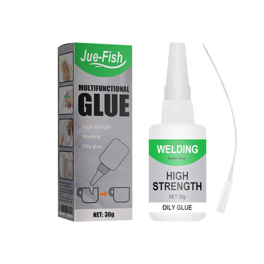 Jue-Fish Multifunctional Ceramic Waterproof Transparent Glue（30g） Glass Wood Special Quick-drying Glue General Glue