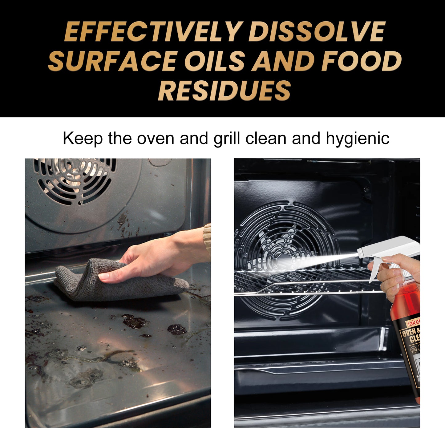 Jakehoe Stove Oven Foam Cleaner Oven Rack Special Decontamination Deodorization Odor Removal Degreaser