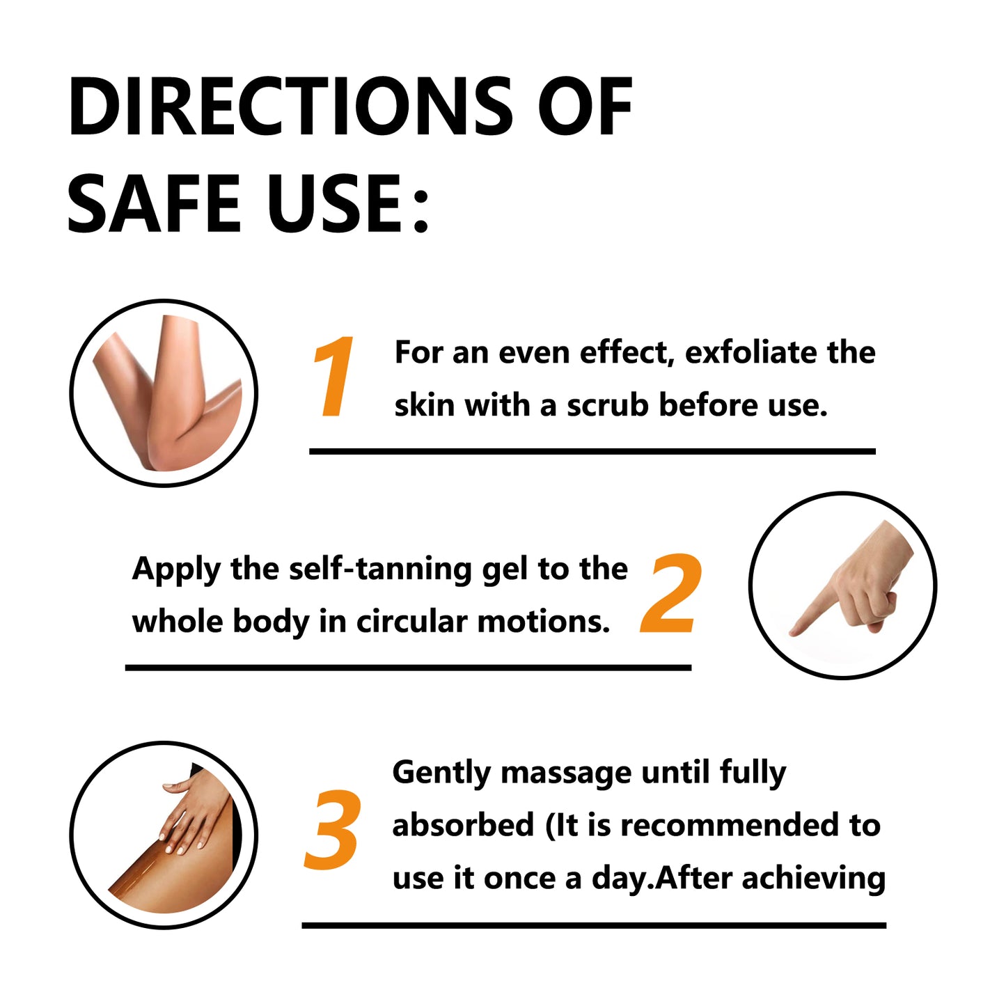 EELHOE Darkness Repair Gel Beach Sunbathing Aid Wheat Bronze Color Lightweight Non-Greasy