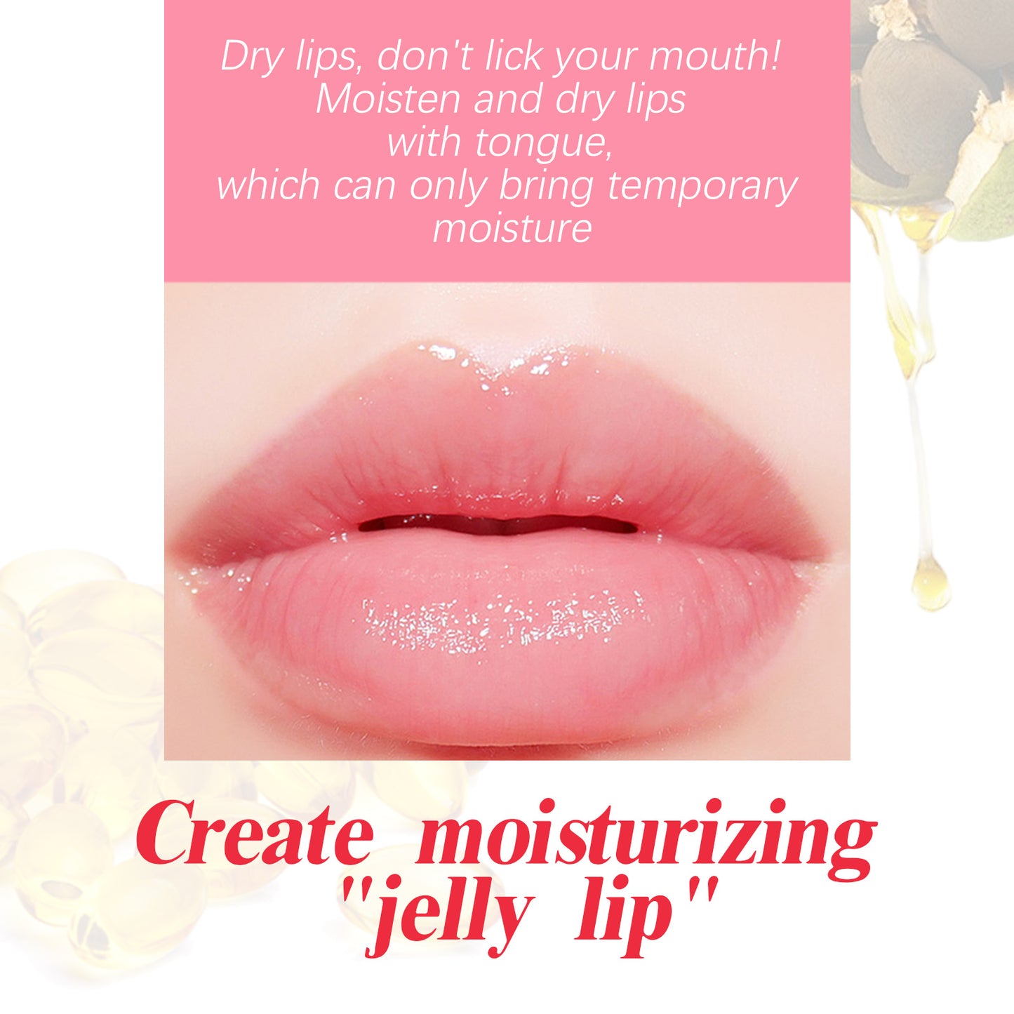 West&Month Jelly Lip Mask Moisturizing and hydrating lip wrinkle reduction nourishing lip skin sleeping jelly lip mask