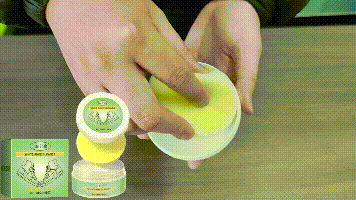 Jue-Fish White Shoe Cleaning Cream Portable Cleaning Cream for Leather Shoes, Leather Bags, and White Sneakers, No-Wash Maintenance